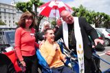 2011 Lourdes Pilgrimage - Archbishop Dolan with Malades (239/267)